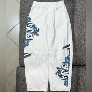 Barrel Denim Jeans, Size S
